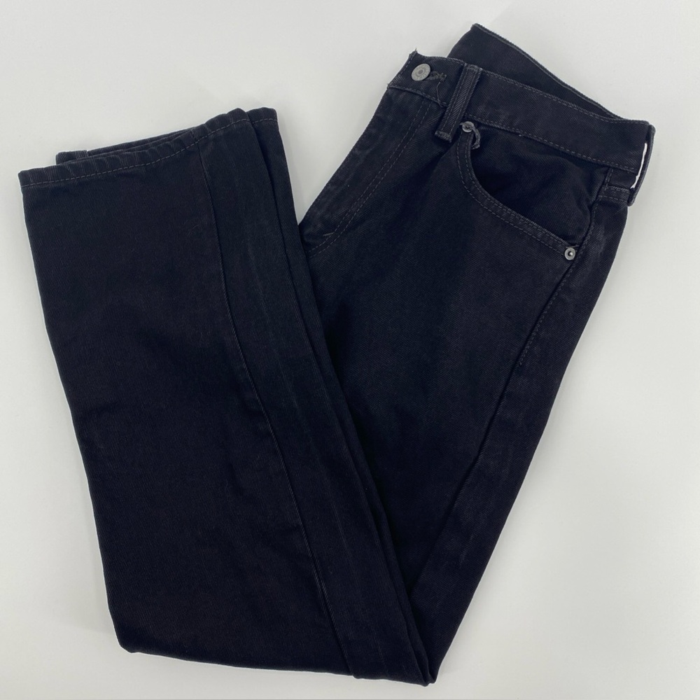 Levis 505 Jeans Mens Tag 32x30 Actual 30x28.5 Black Straight‎ Minimalist Classic